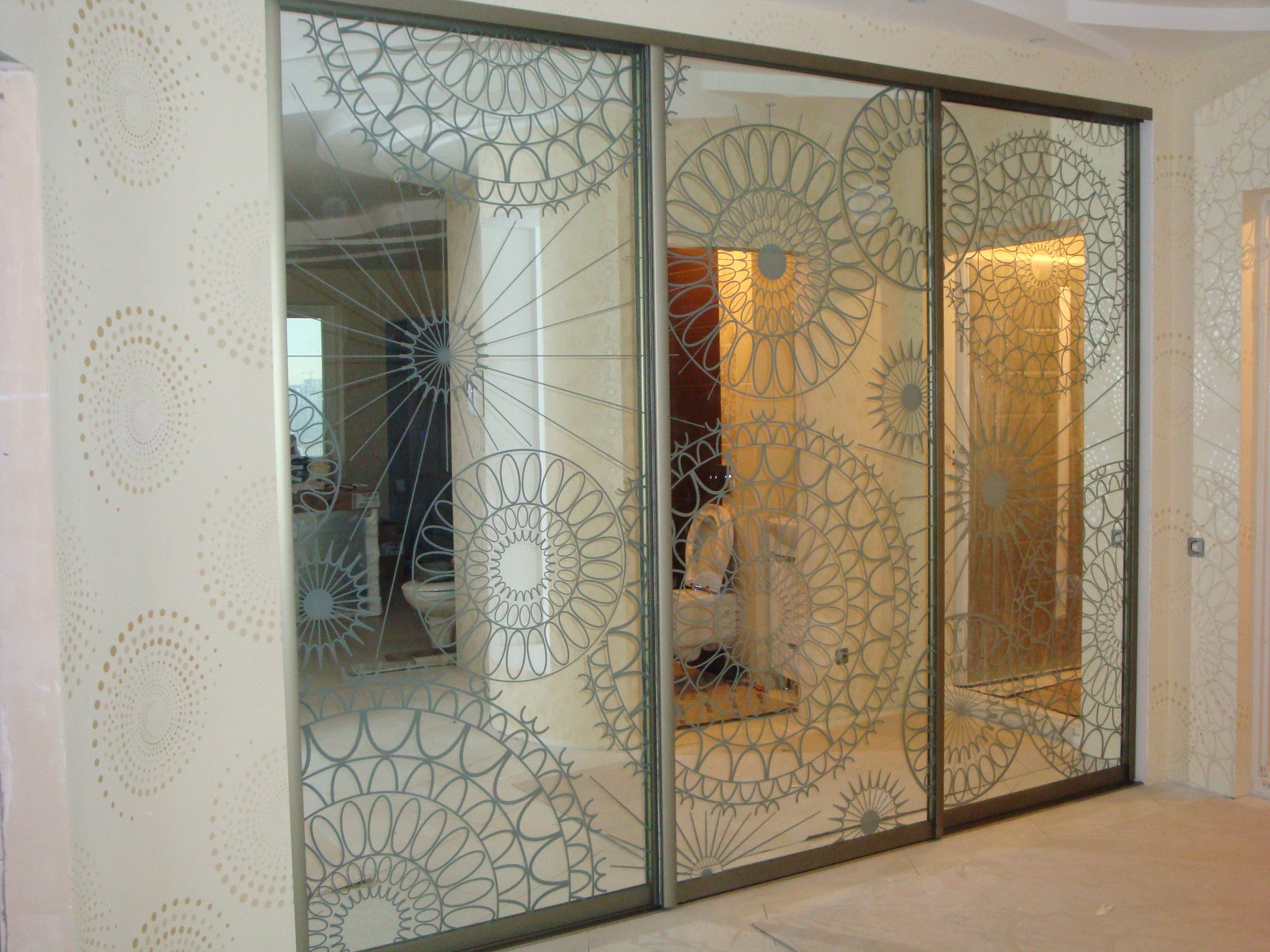 шкаф купе фасады пескоструй